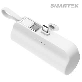 스마텍 5000mAh 초미니 원통형 2way 보조배터리 STPB-MB50 CC
