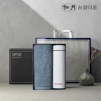[송월타올] LED온도텀블러 선물세트